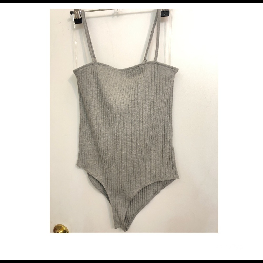 Heather grey bodysuit